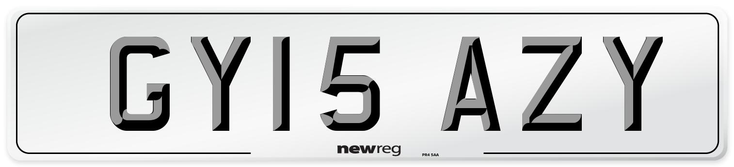 GY15 AZY Number Plate from New Reg
